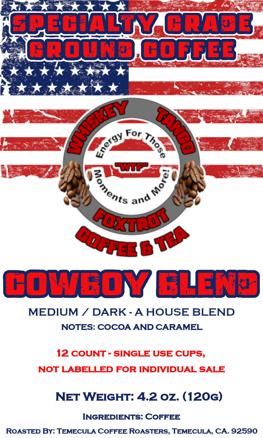 Cowboy Blend - 12 count single use cups