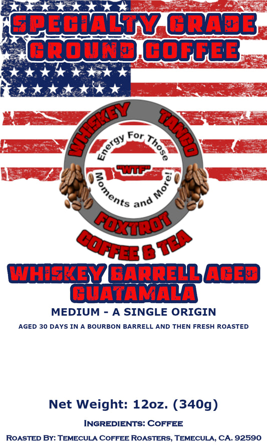 Whiskey Barrel Aged Coffee - Medium Roast Guatemala