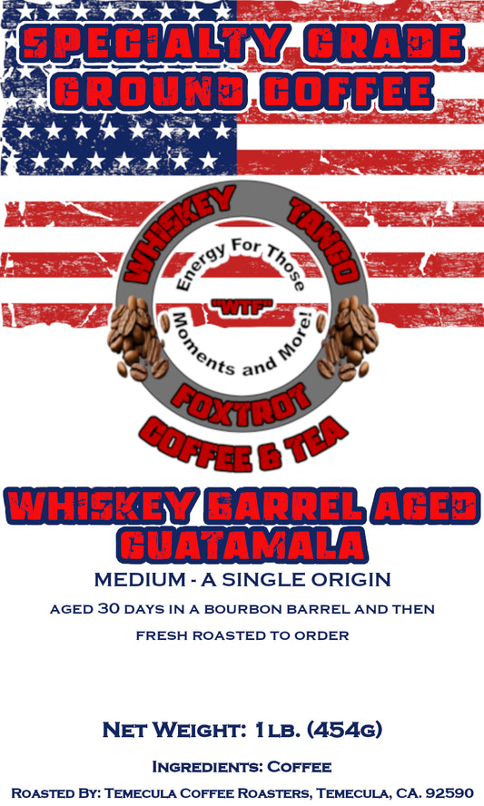 Whiskey Barrel Aged Coffee - Medium Roast Guatemala